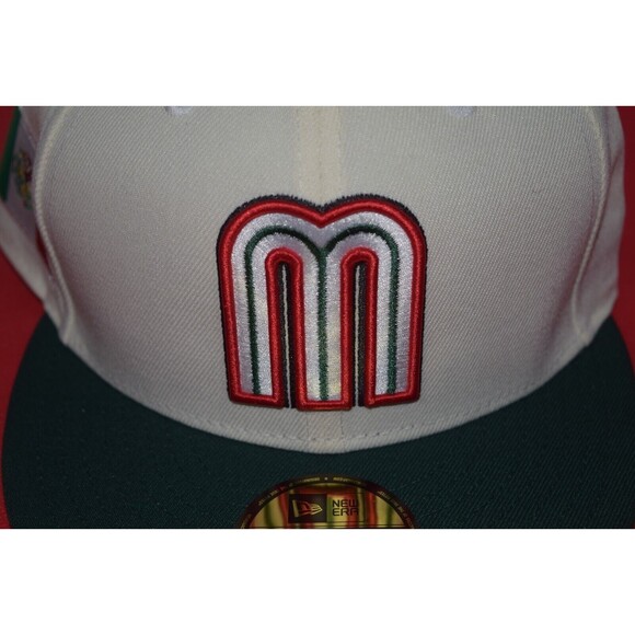 New Era Mexico WBC Baseball Hat Chrome 59Fifty RARE STYLE Not NPB LMB MLB LMP - Picture 2 of 9